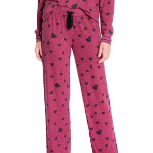 Insomniax Womens Printed Pajamas,Wine,Medium